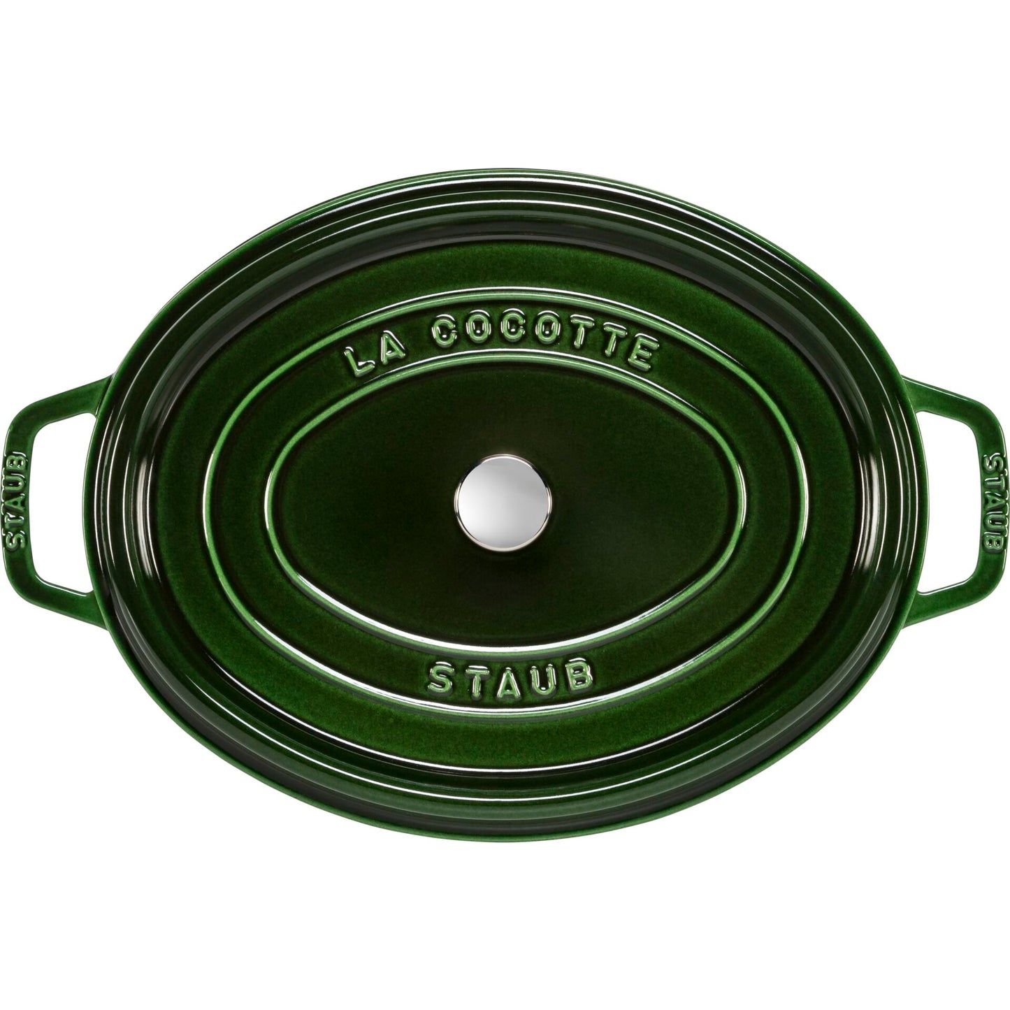 Staub La Cocotte 33cm oval, Basil green, Cast Iron