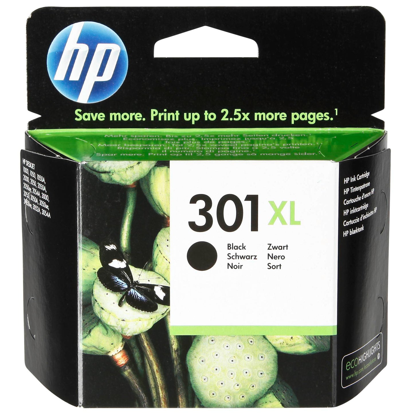 HP CH 563 EE ink cartridge black No. 301 XL