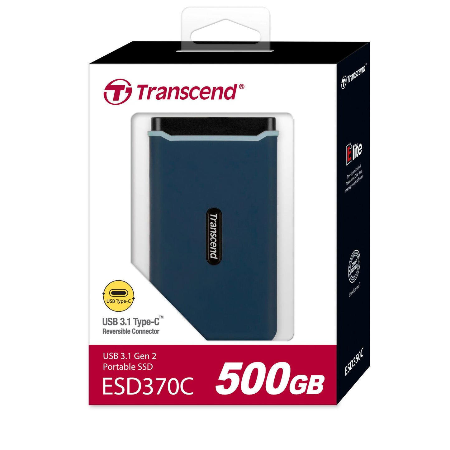 Transcend SSD ESD370C 500GB USB-C USB 3.1 Gen 2