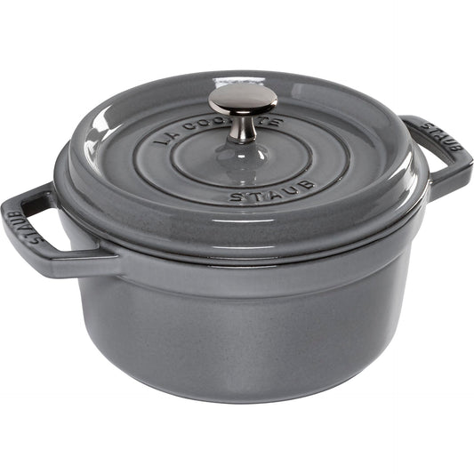 Staub La Cocotte 20cm round, Graphite grey, Cast Iron