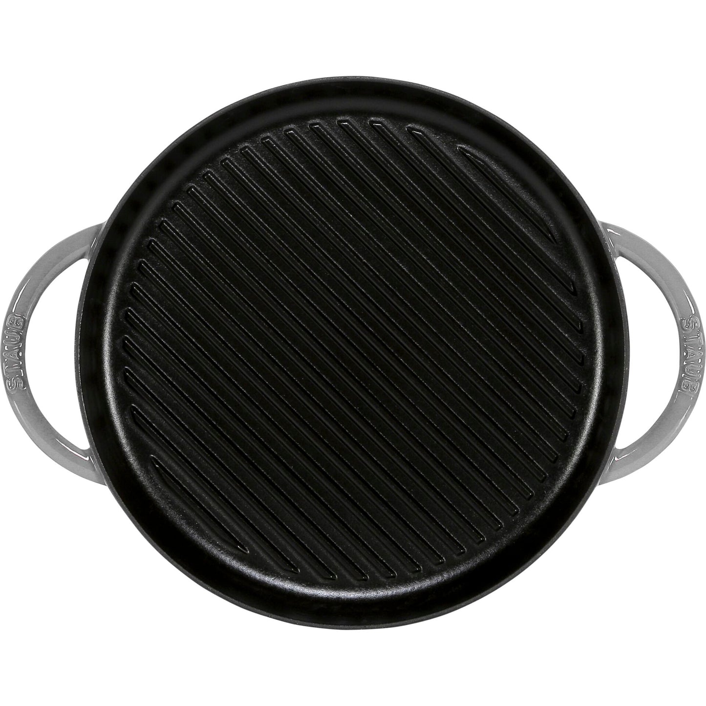 Staub grill pan induction round 30cm Graphite Grey