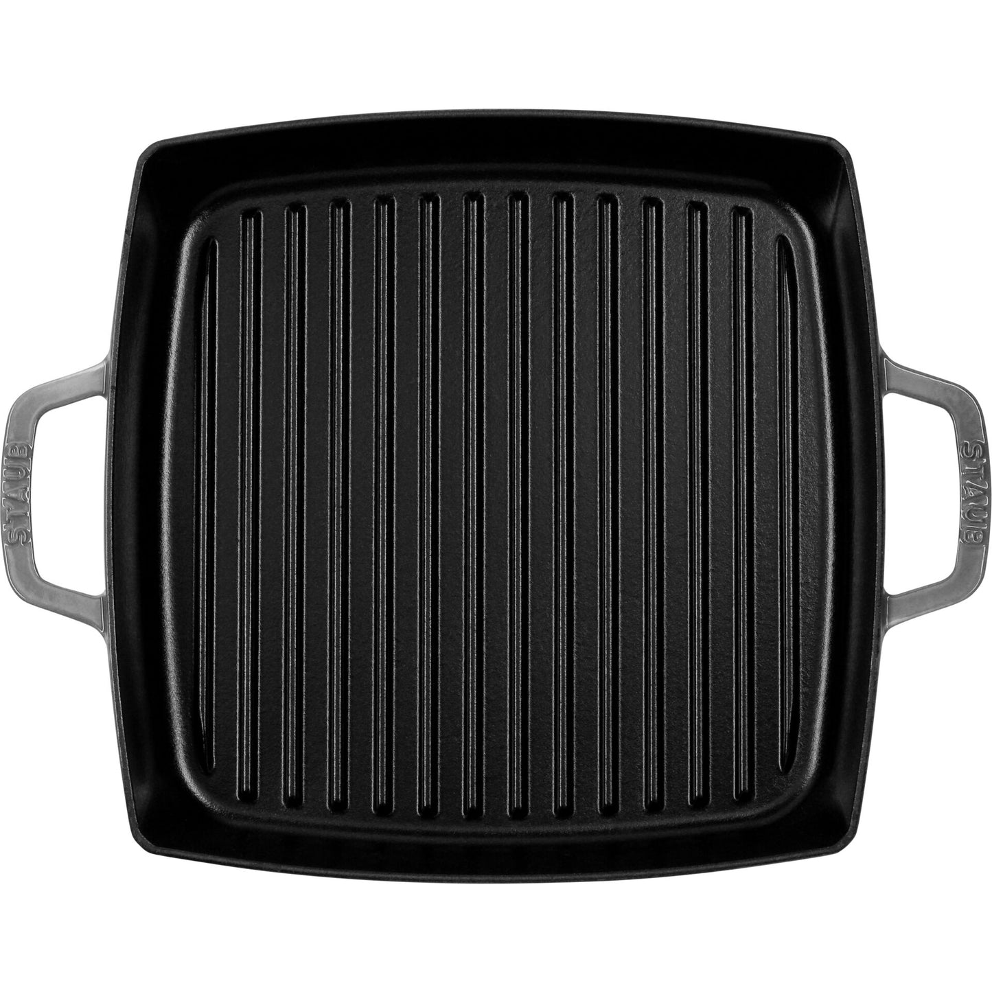 Staub grill pan induction squared 28cm Graphite Grey
