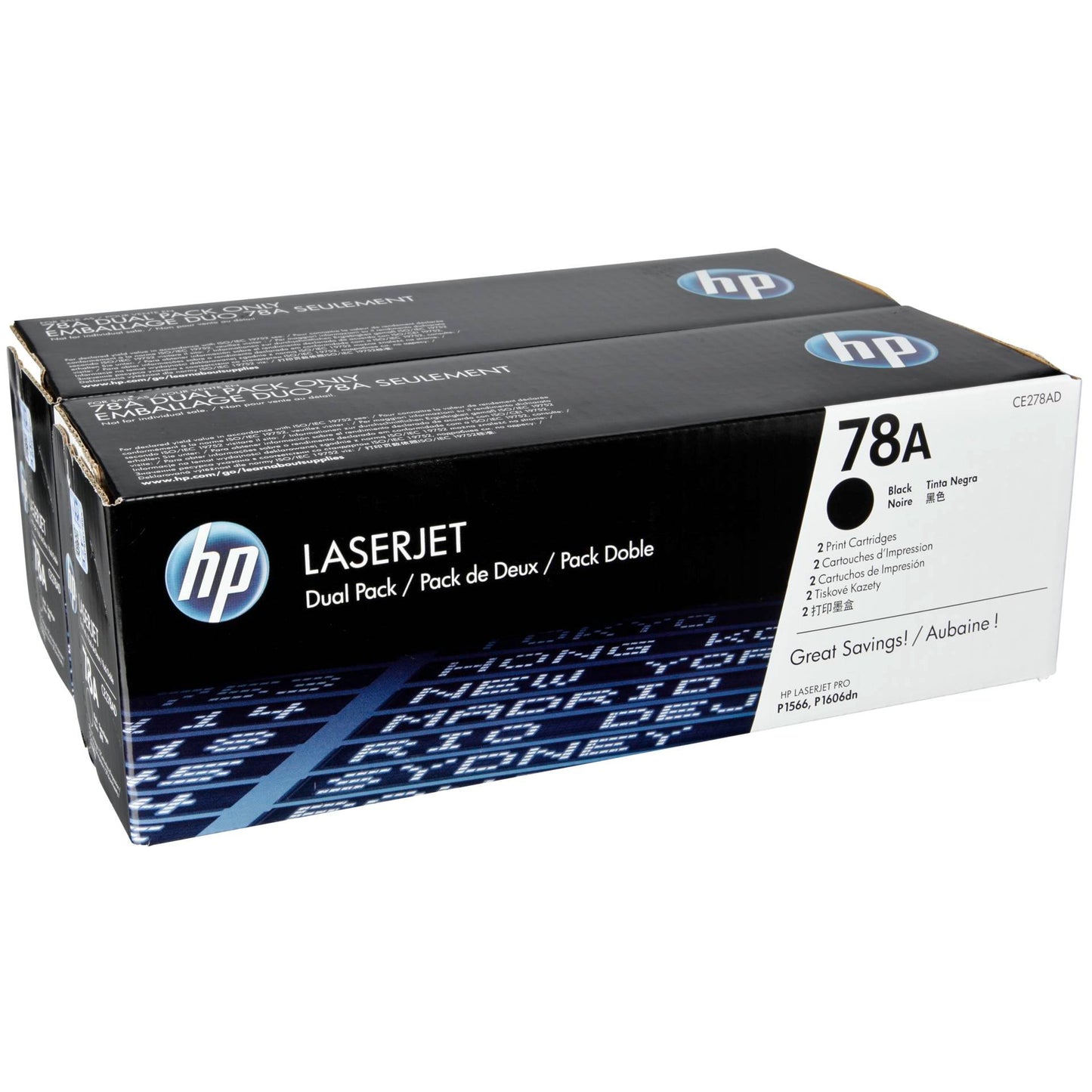 HP Toner CE 278 AD Twin Pack black No. 78 A