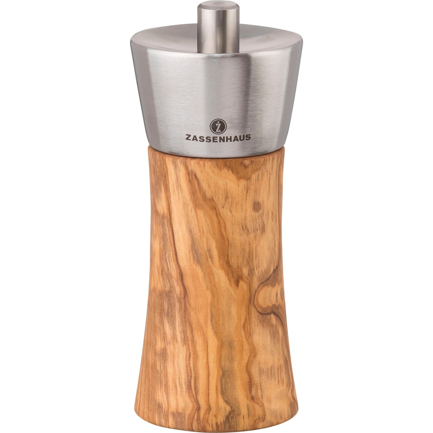 Zassenhaus salt mill Augsburg Olive Wood, 14 cm
