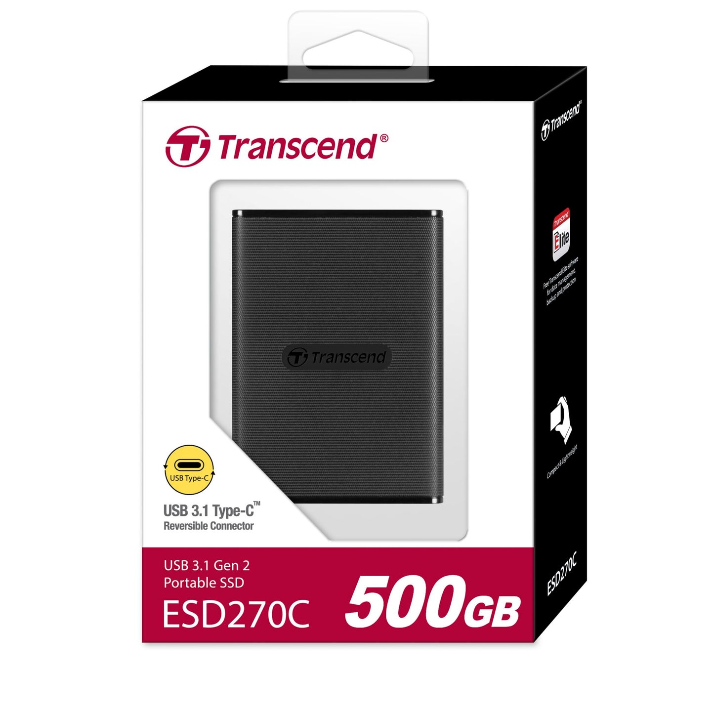 Transcend SSD ESD270C 500GB USB-C USB 3.1 Gen 2