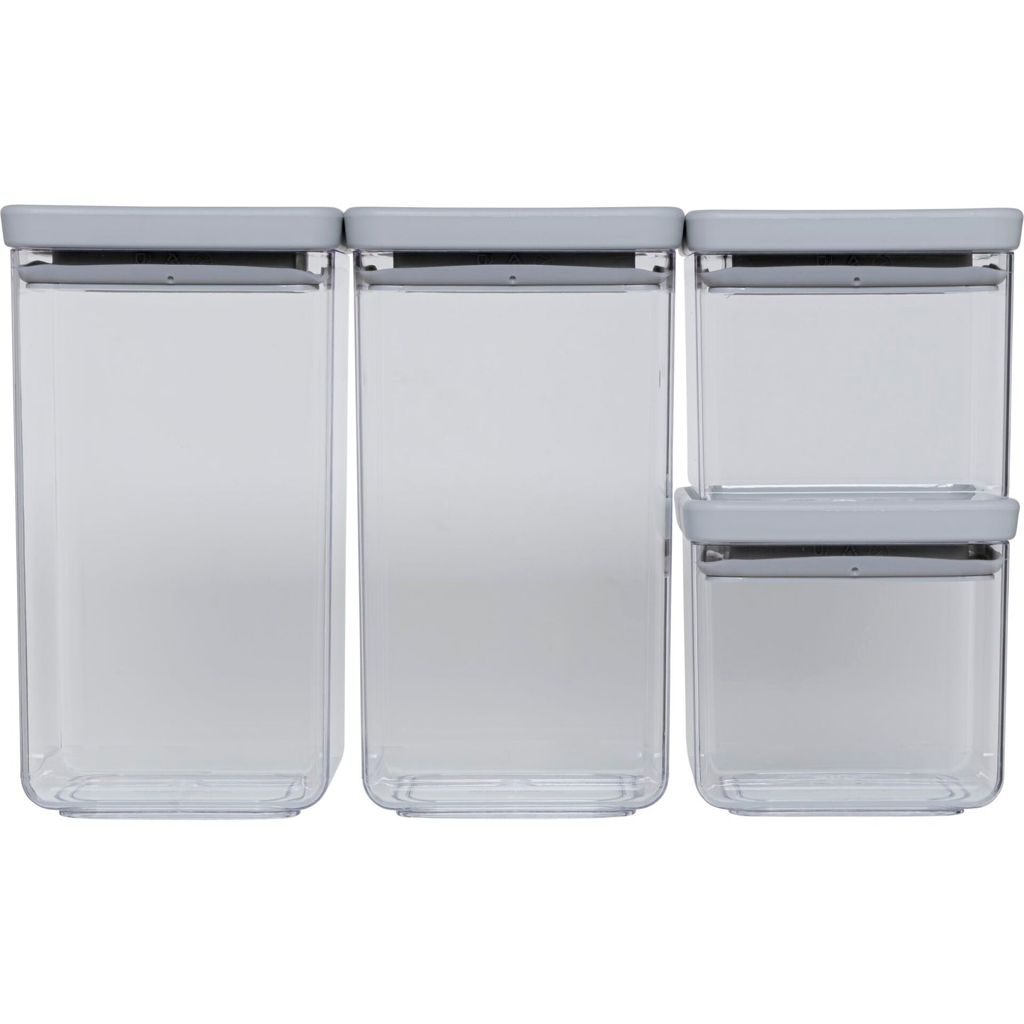 4x1 Brabantia TASTY+ Square Canister Light Grey