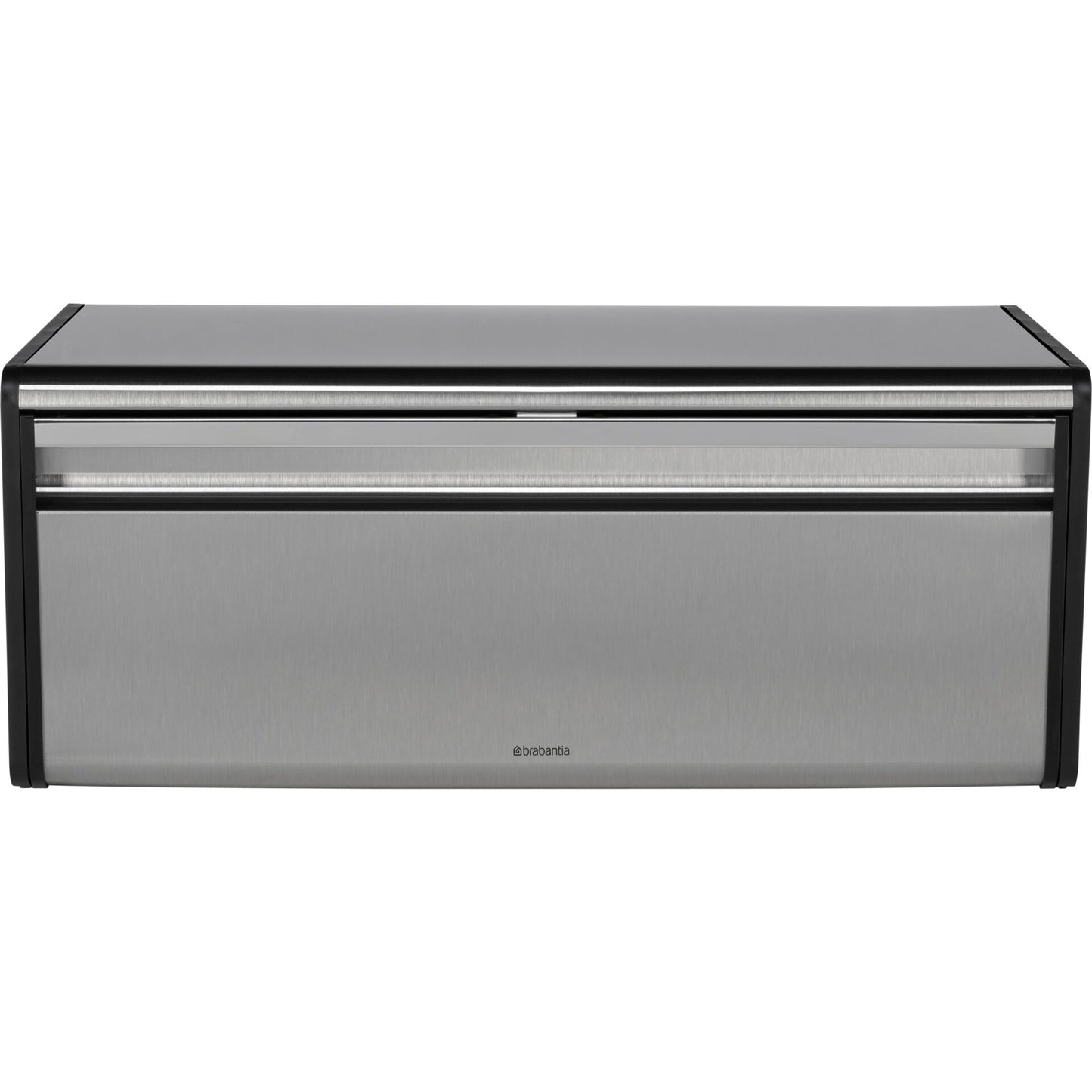 Brabantia Fall Front Bread Bin Square Front Matt Steel