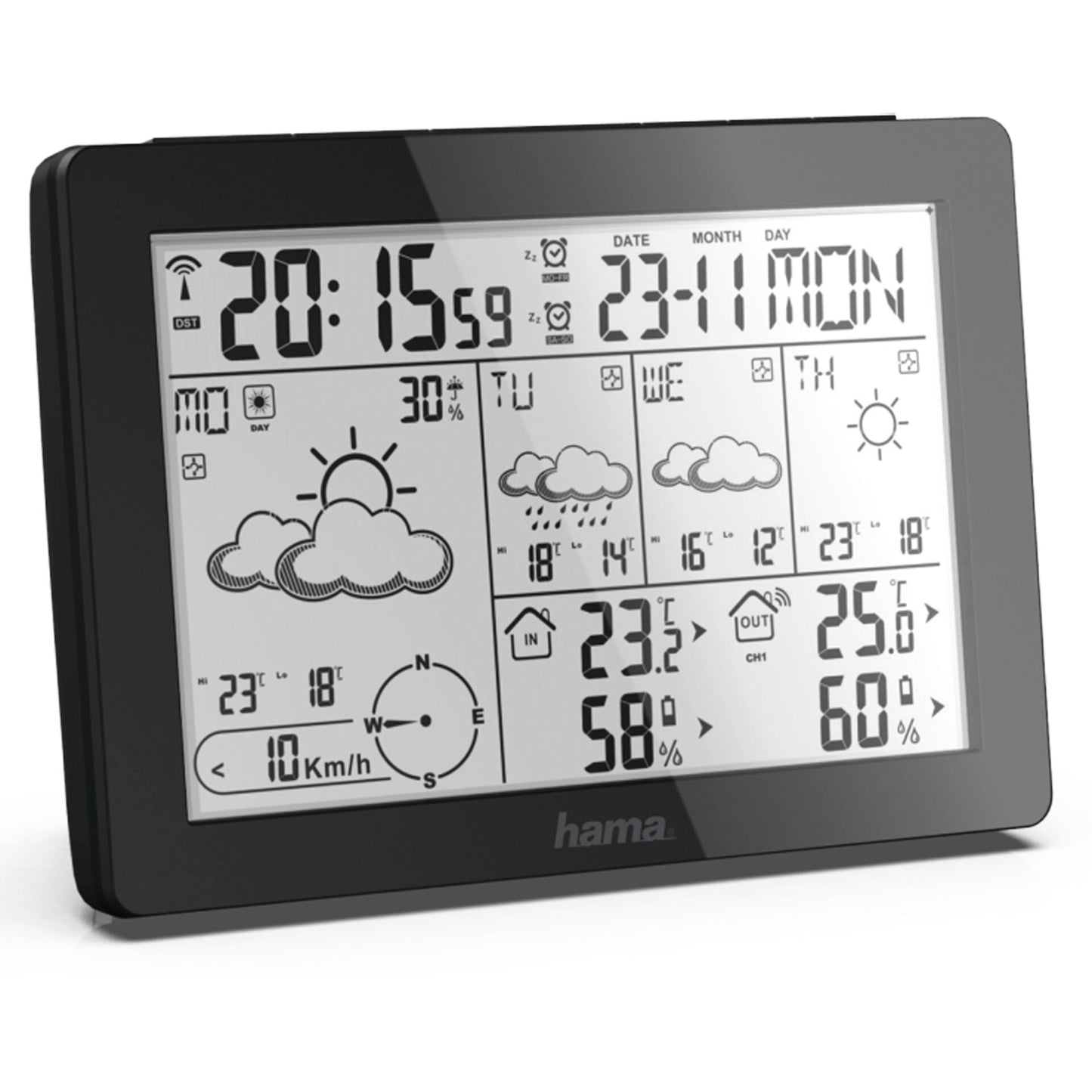 Hama Weather Forecast Center Meteotime , black 186369