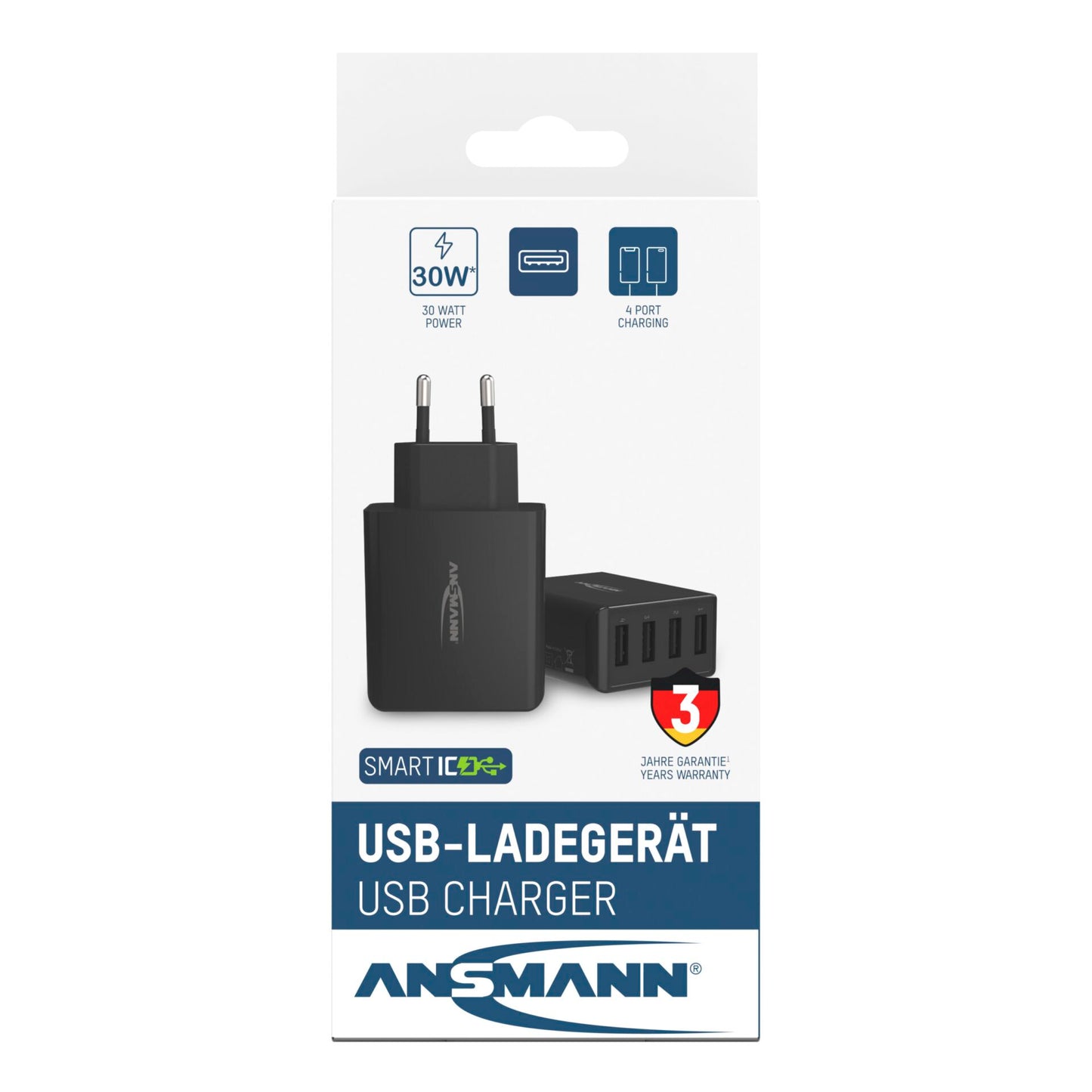 Ansmann Home Charger HC430 4xUSB 3000mA black