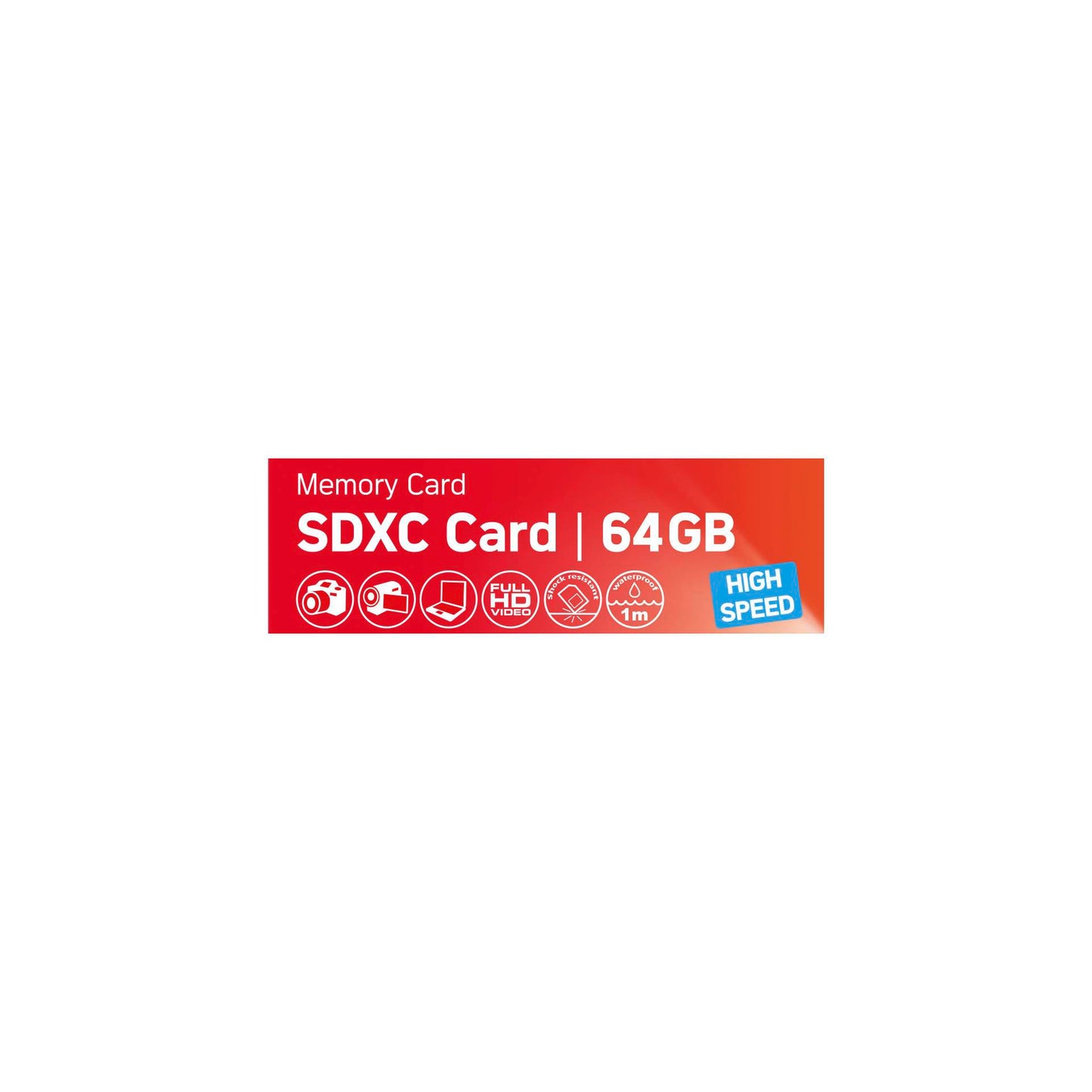 AgfaPhoto SDXC Card 64GB High Speed Class 10 UHS I U1 V30