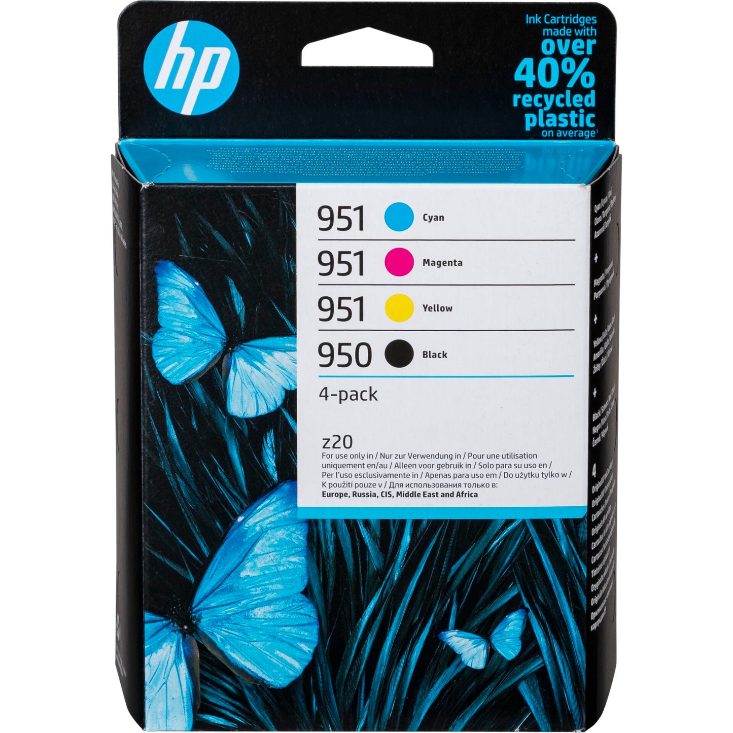 HP 6ZC65AE 4-Pack BK/C/M/Y No. 950 and 951