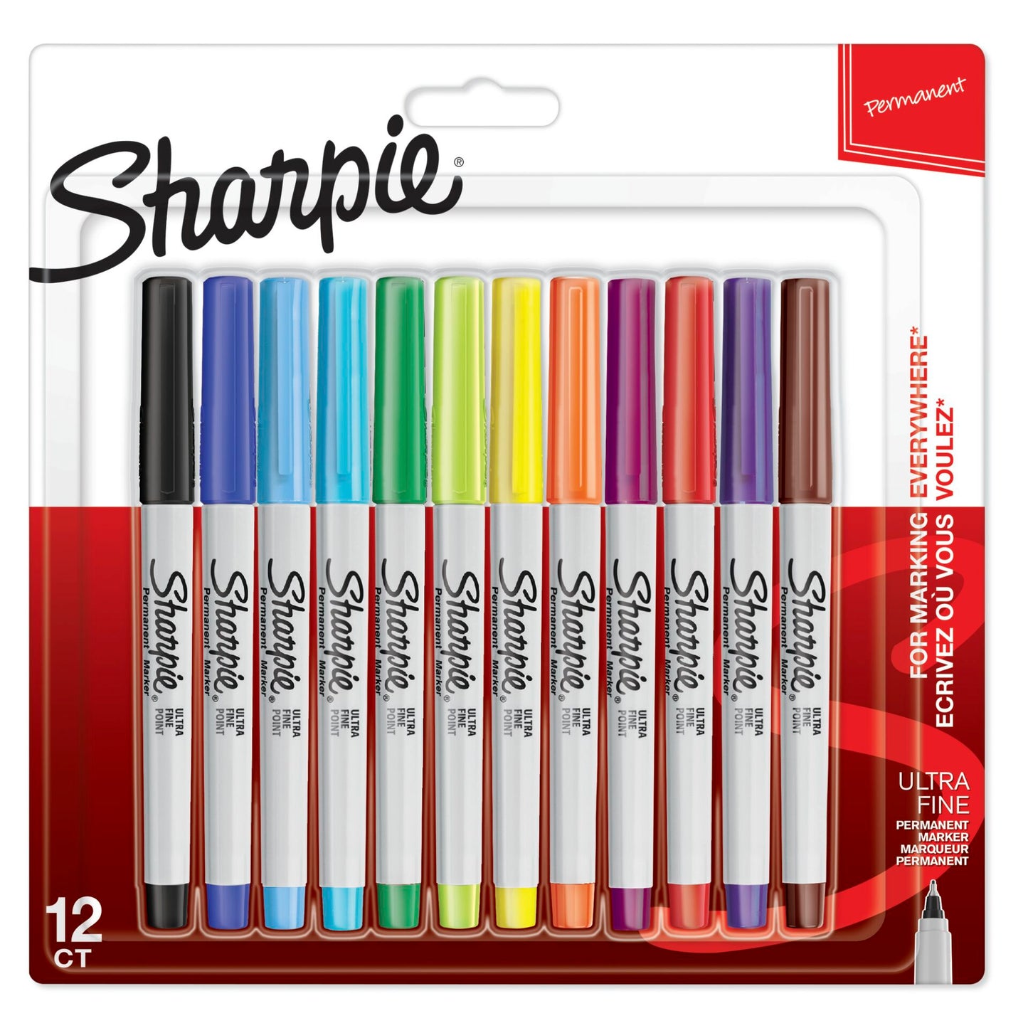 1x12 Sharpie Permanentmarker UF 12 colours