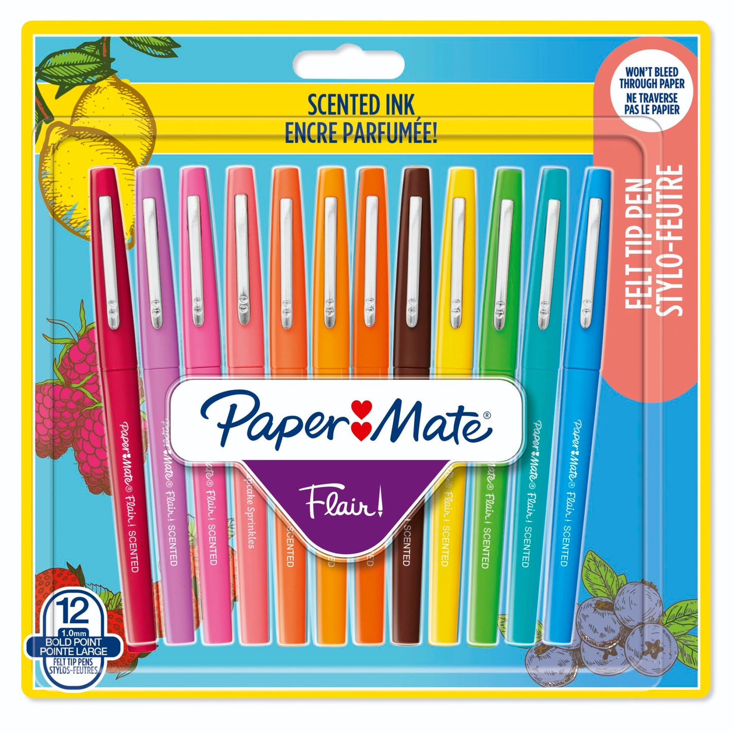 1x12 Paper Mate Flair Felt Tip Pen Scented M
