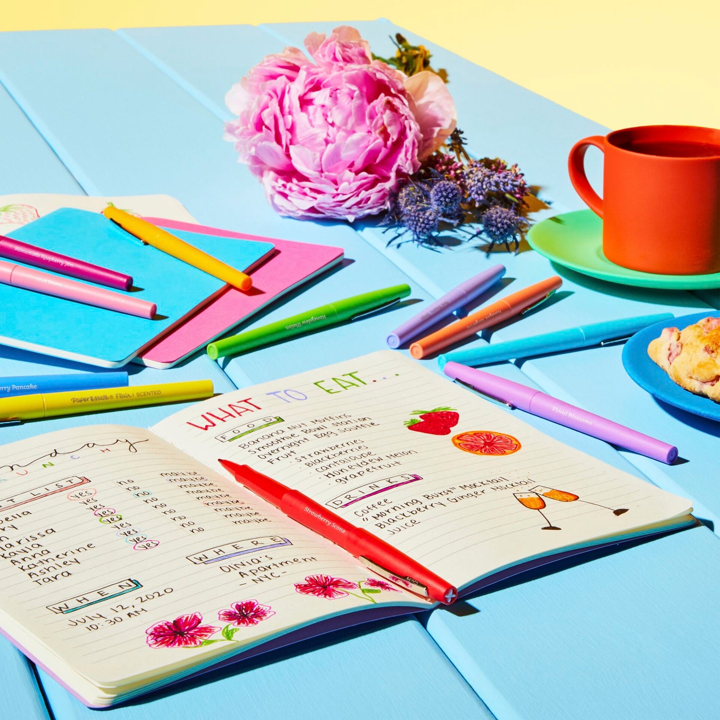 1x12 Paper Mate Flair Felt Tip Pen Scented M