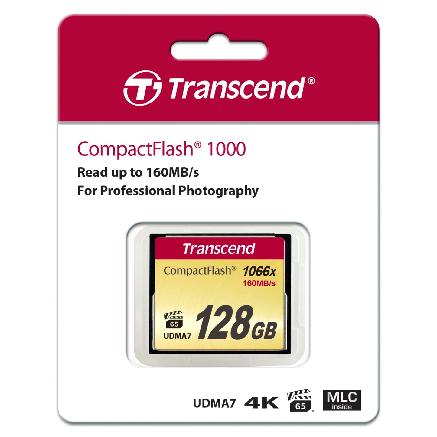 Transcend Compact Flash 128GB 1000x