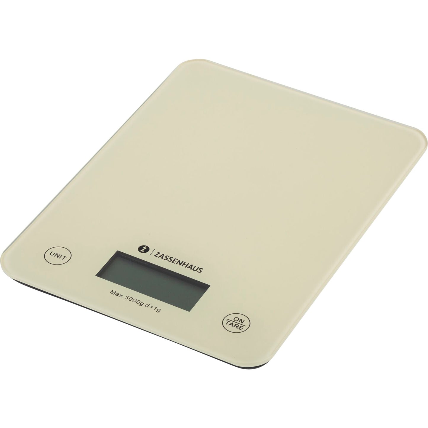 Zassenhaus Kitchen Scale Digital Scale Balance Cool Cream