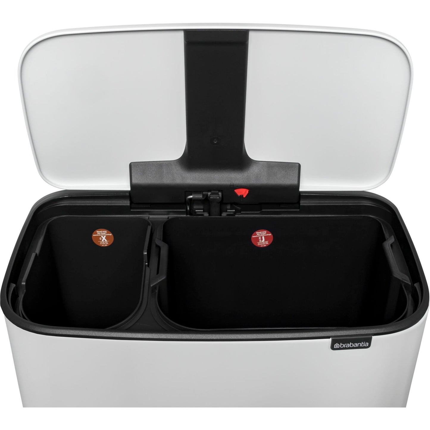 Brabantia Bo Pedal Bin white, 11 + 23 L