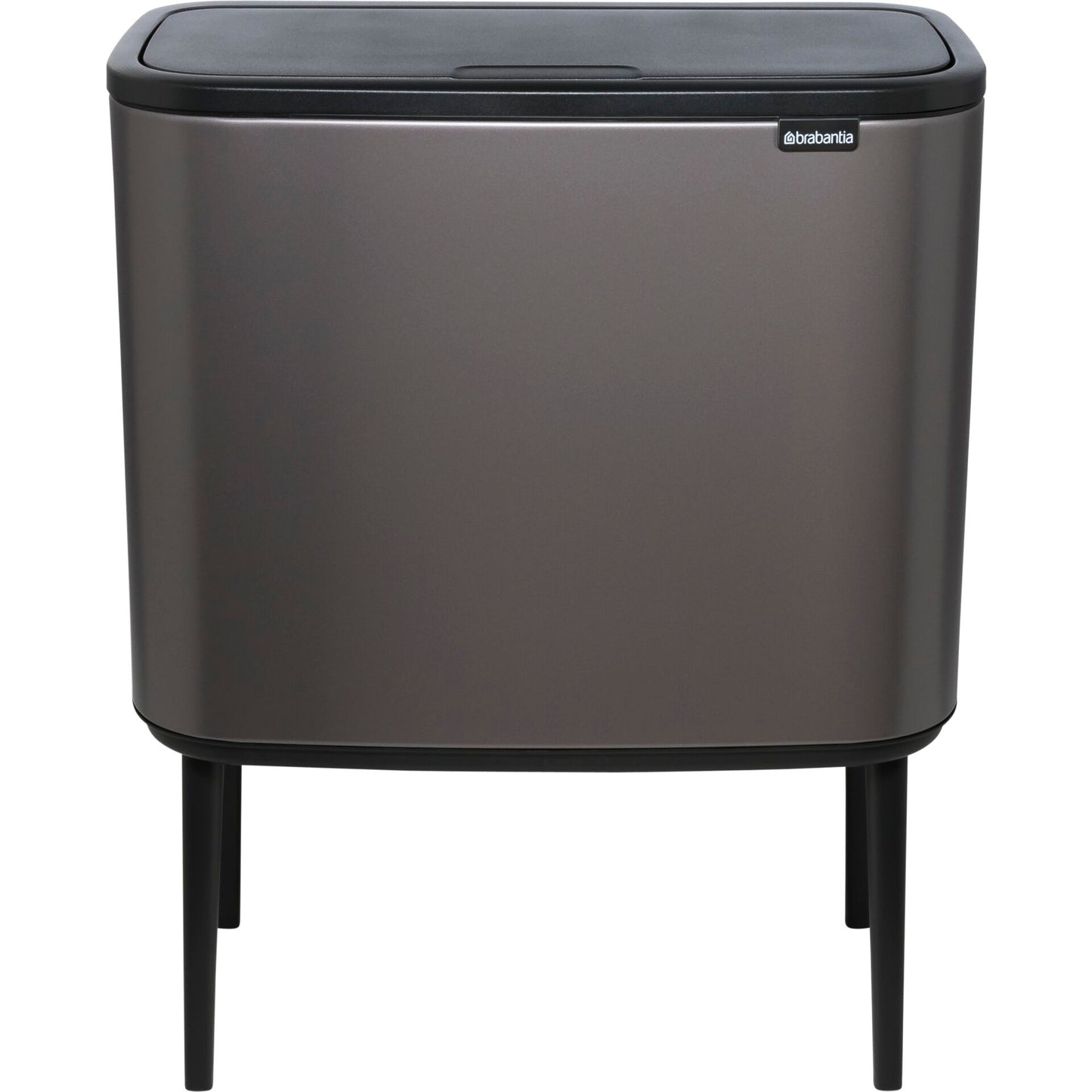 Brabantia Waste Bin Bo Touch Bin Platinum, 11 + 23 L
