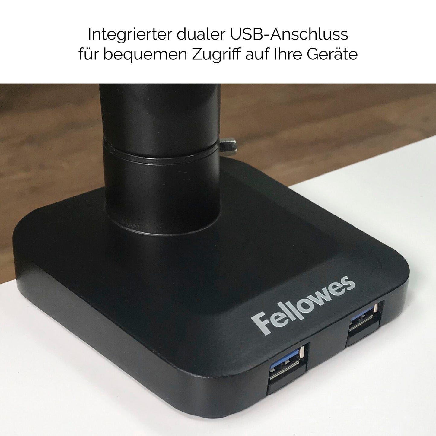 Fellowes Platinum Series Dual Monitor Arm white