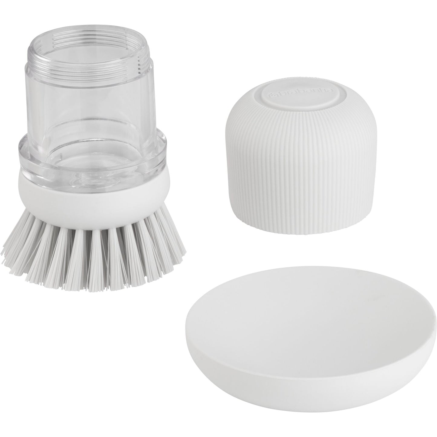 Brabantia Soap Dispensing Dish Brush  light grey