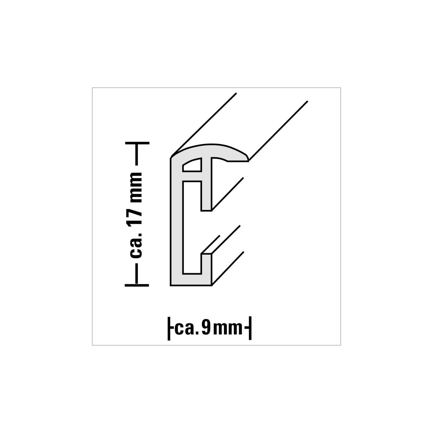 Hama Madrid white          30x40 Plastic Frame              31768