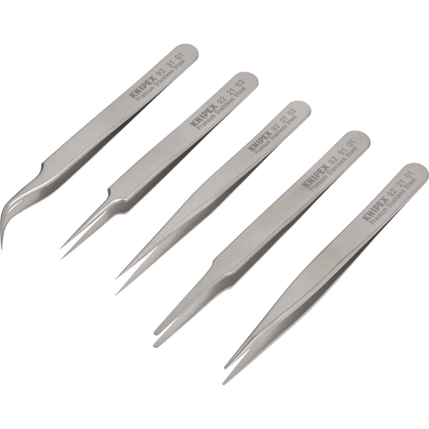 KNIPEX Precision Tweezers Set 5 pieces