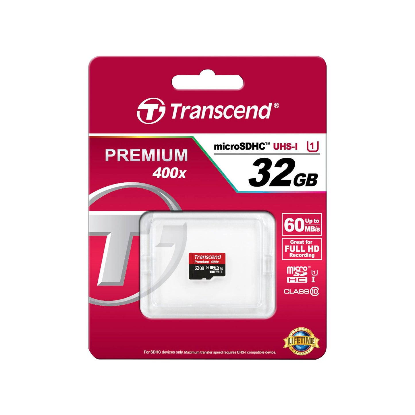 Transcend microSDHC 32GB Class 10 UHS-I 400X