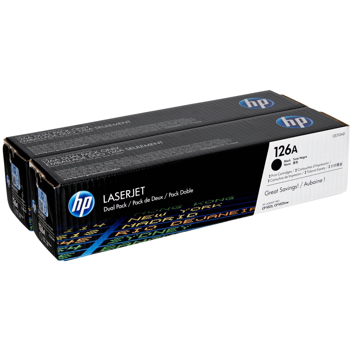 HP Toner CE 310 AD Twin Pack black No. 126 A