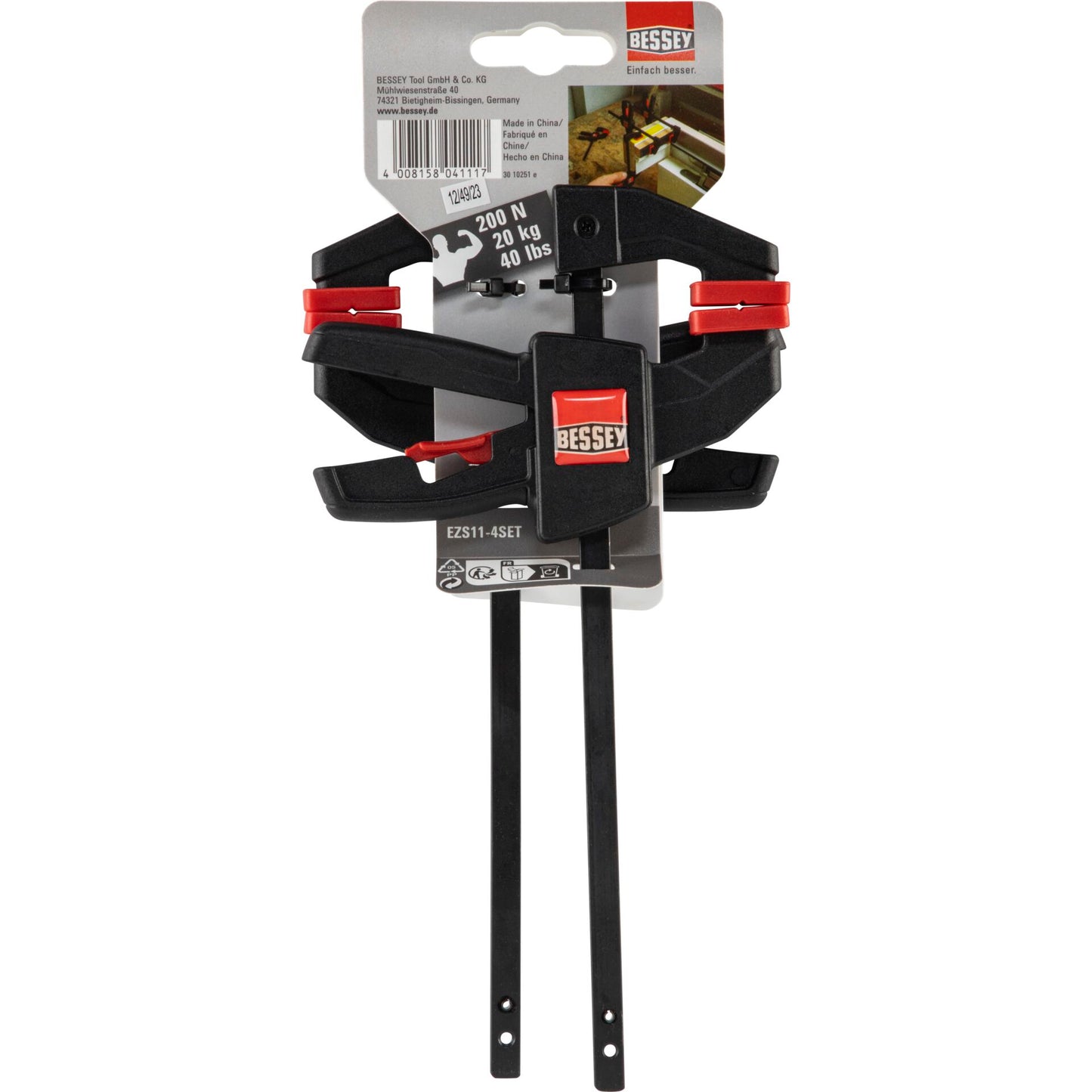 BESSEY 2 x One-handed Clamp EZS 110/40