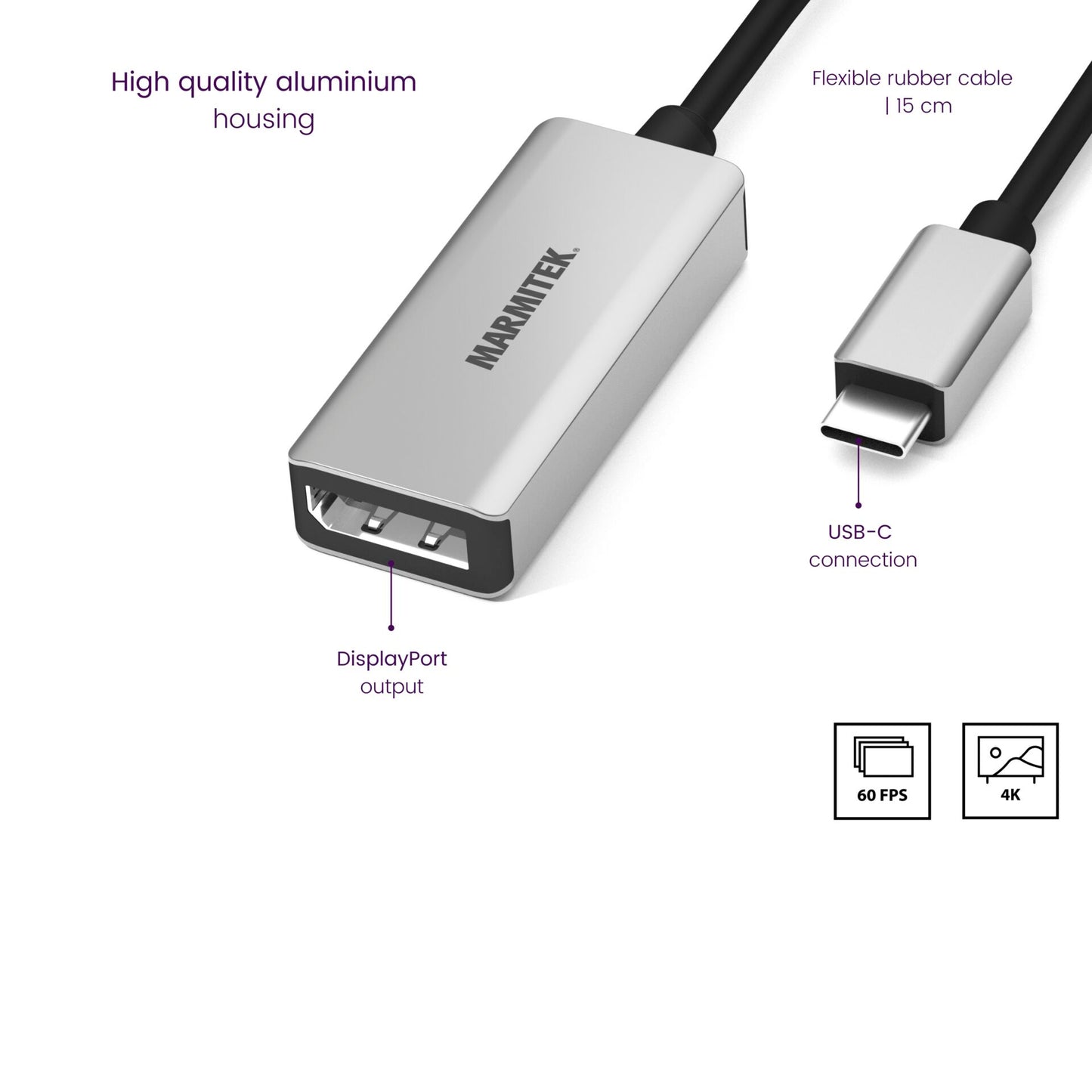 Marmitek Connect USB-C to DP Adapter