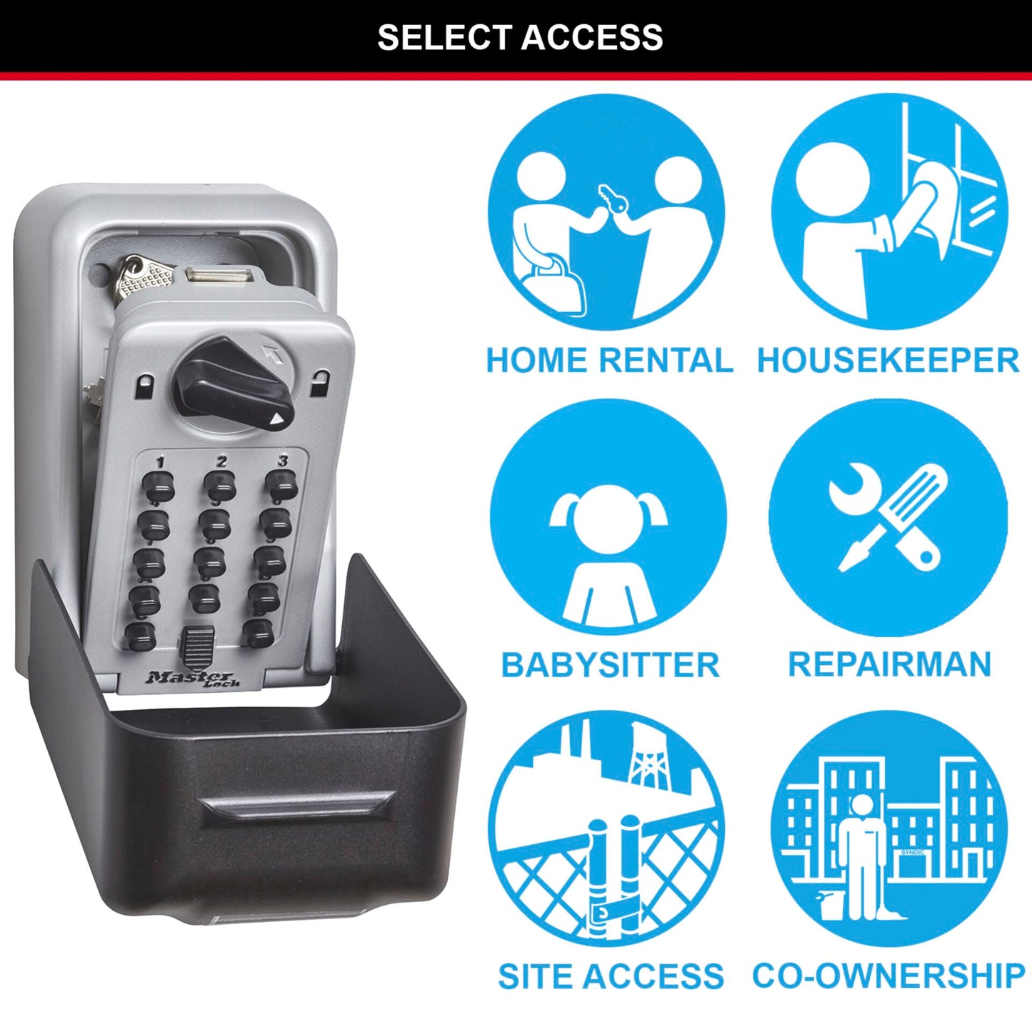 Master Lock Lanyard + Mounting Kit Security+ 5426EURD