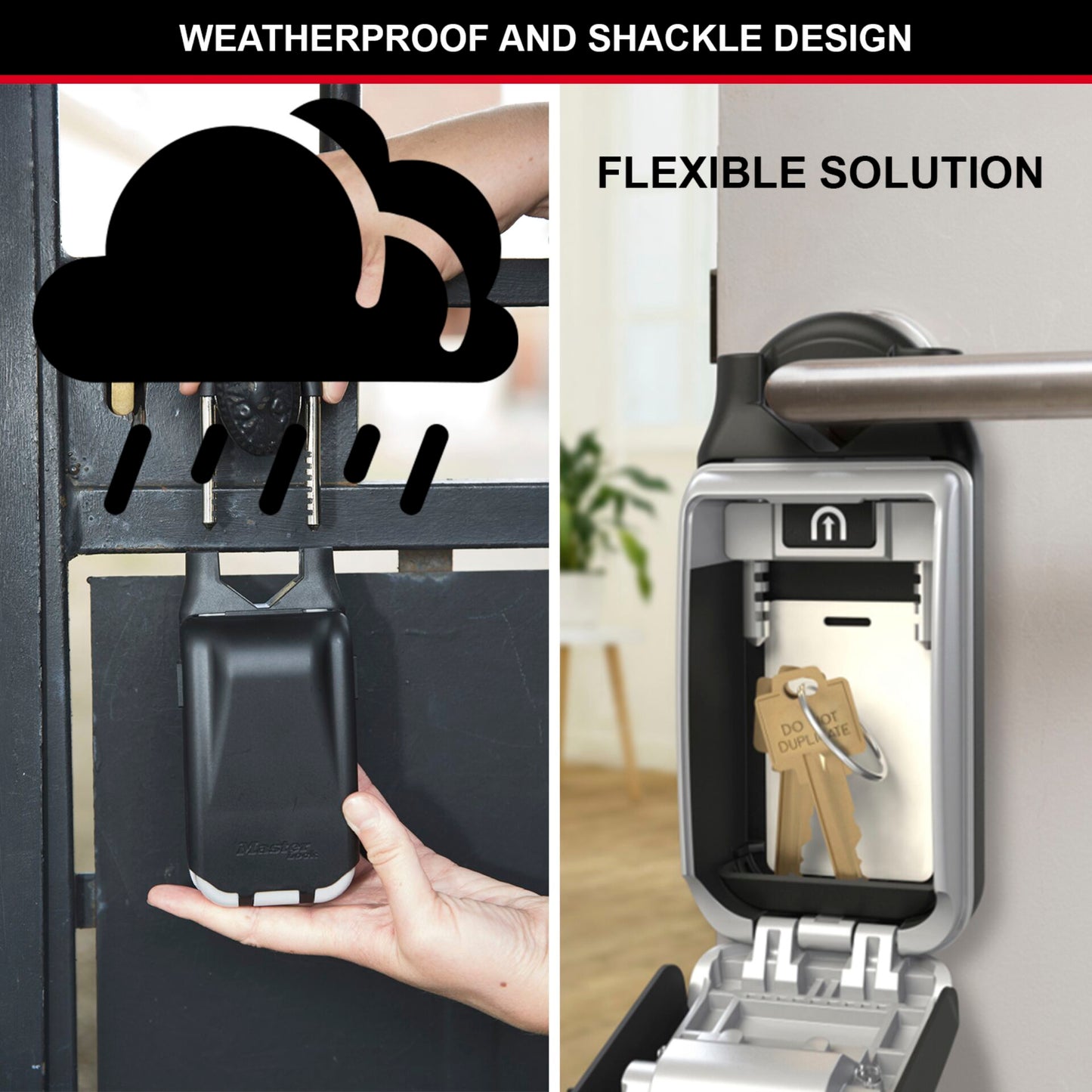 Master Lock Key Safe with adjustable Shackle 5420EURD