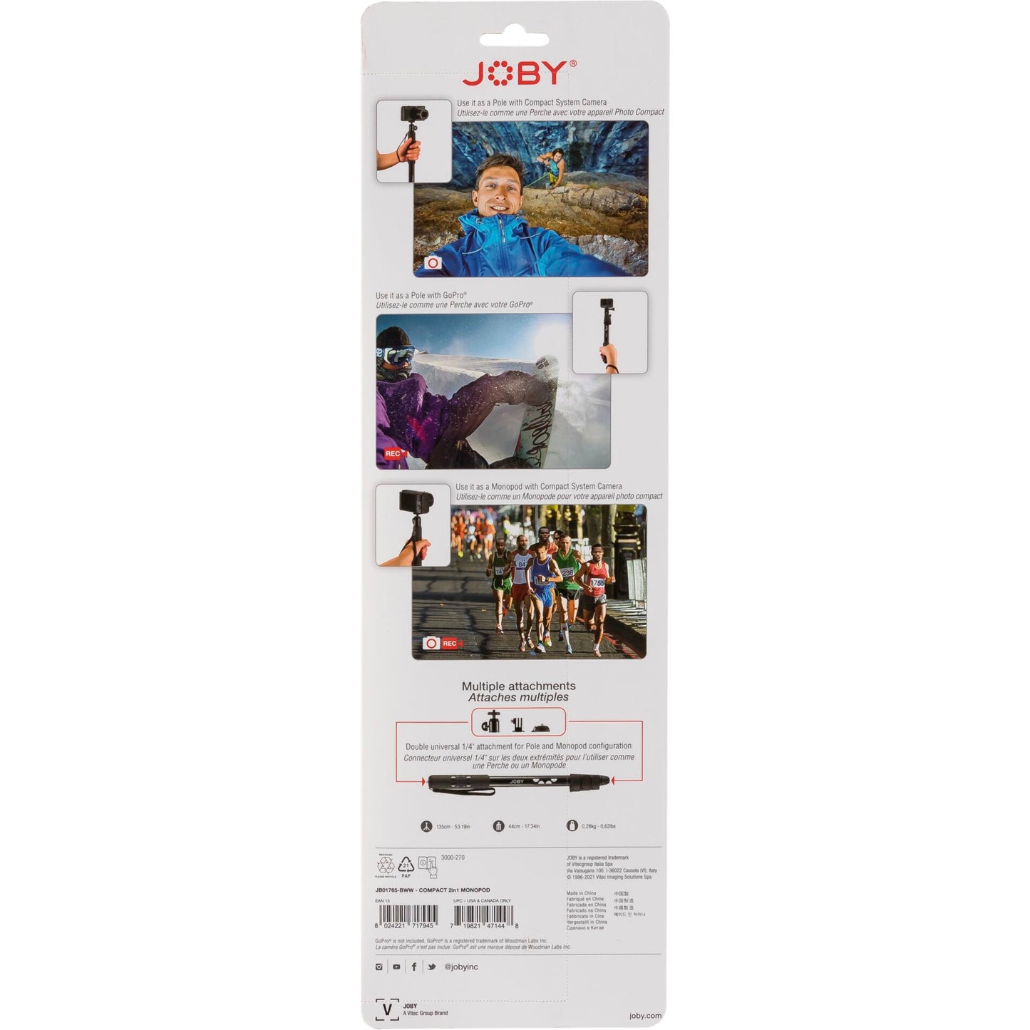Joby Compact 2-in-1 MonoPod
