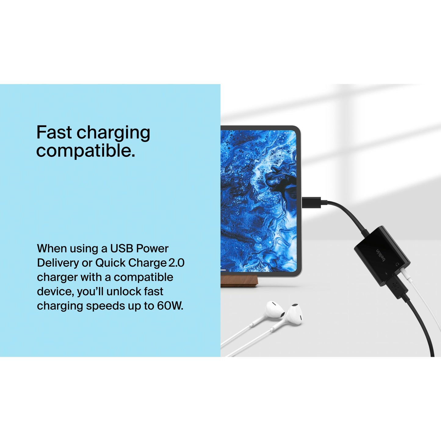 Belkin RockStar 3,5mm Audio- and USB-C Chargeadapter NPA004btBK
