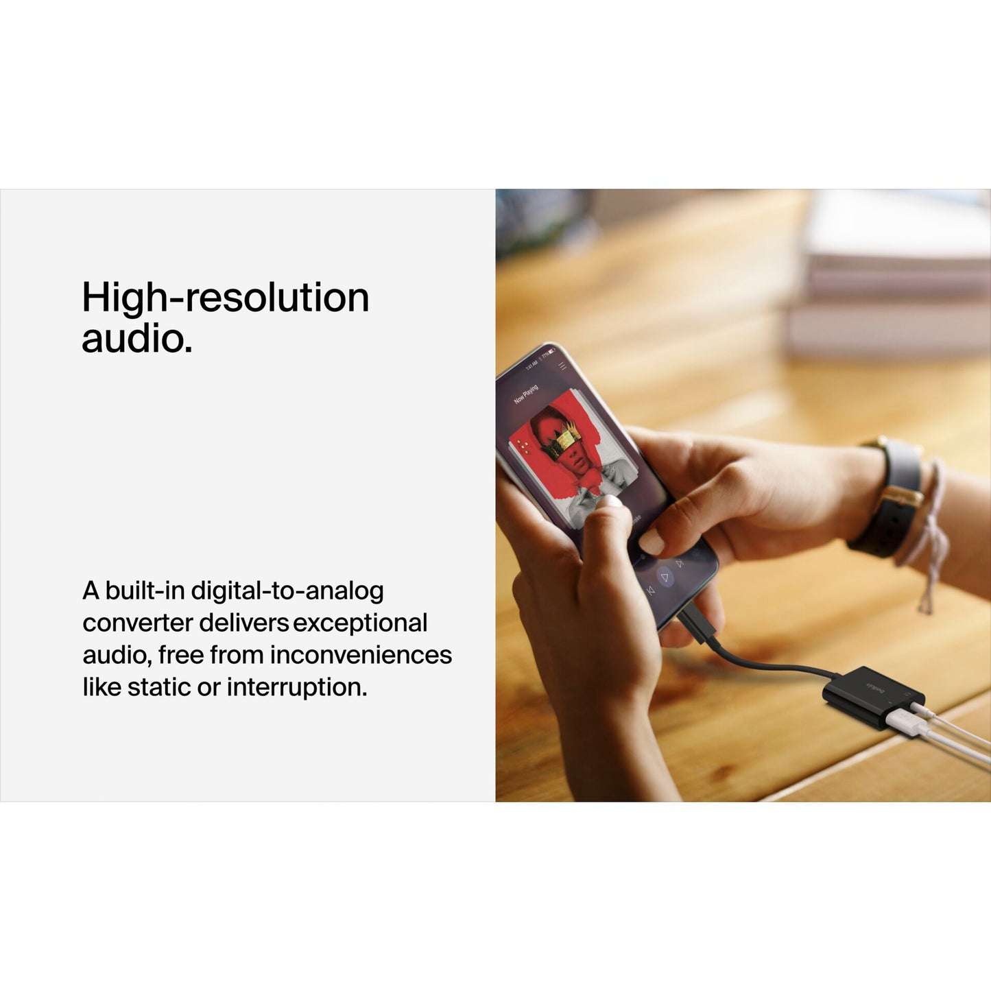 Belkin RockStar 3,5mm Audio- and USB-C Chargeadapter NPA004btBK