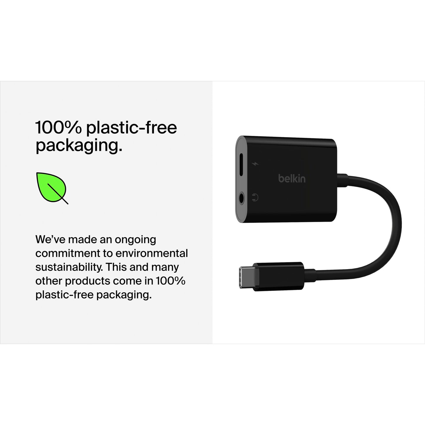 Belkin RockStar 3,5mm Audio- and USB-C Chargeadapter NPA004btBK