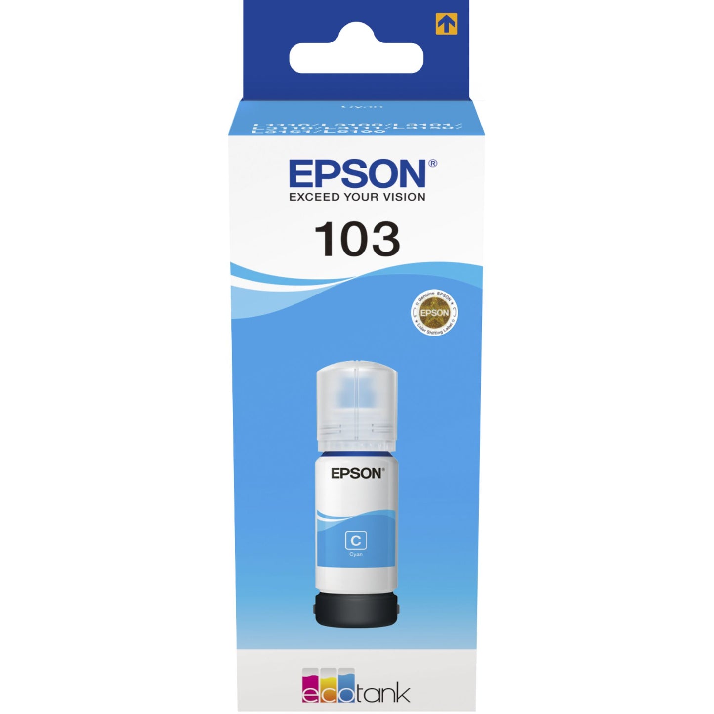 Epson EcoTank cyan T 103 65 ml T 00S2
