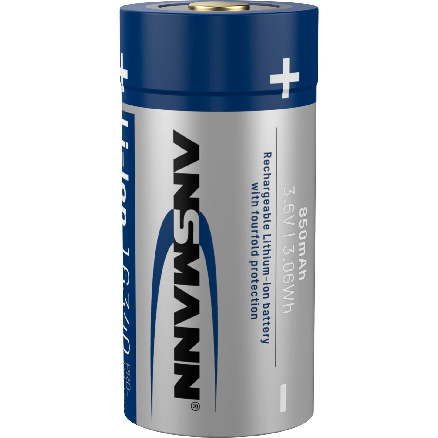 Ansmann 16340 Li-Ion Akku 850mAh 3,6V Standard Version 1300-0017