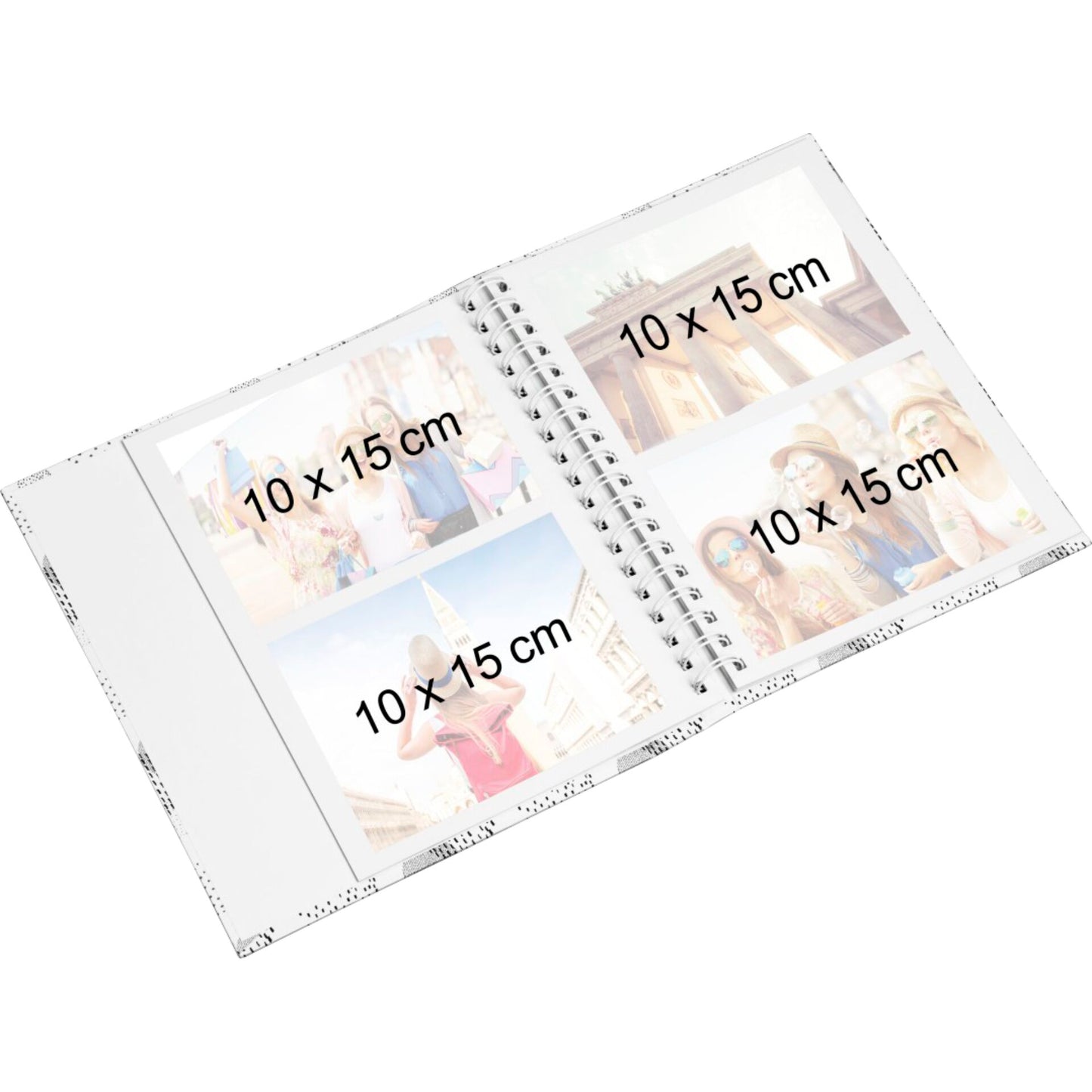 Hama Graphic Spiral 19x24,5 40 white Pages Dots 7244