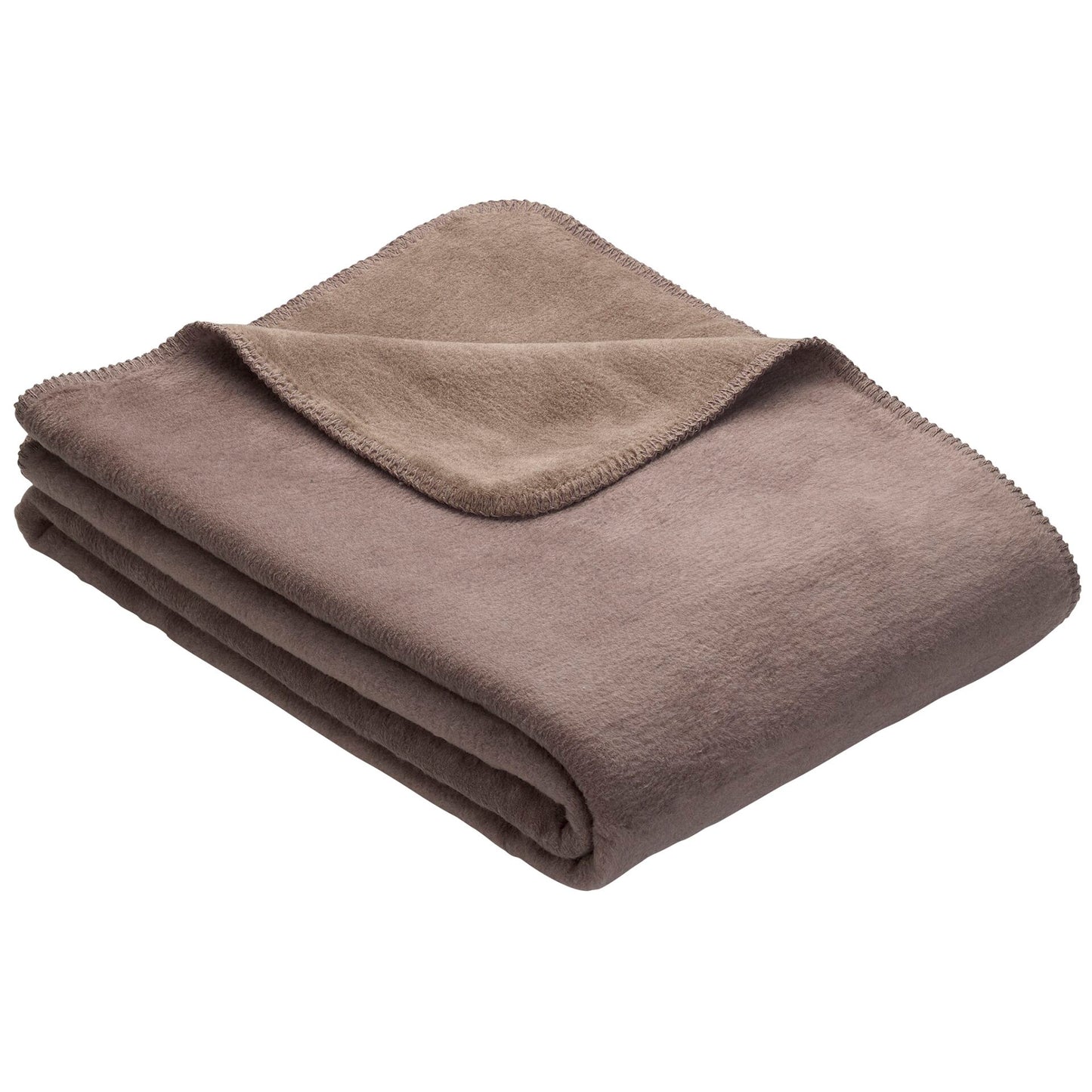 Ibena Uni Doubleface blanket Dublin espresso/brown 150x200cm