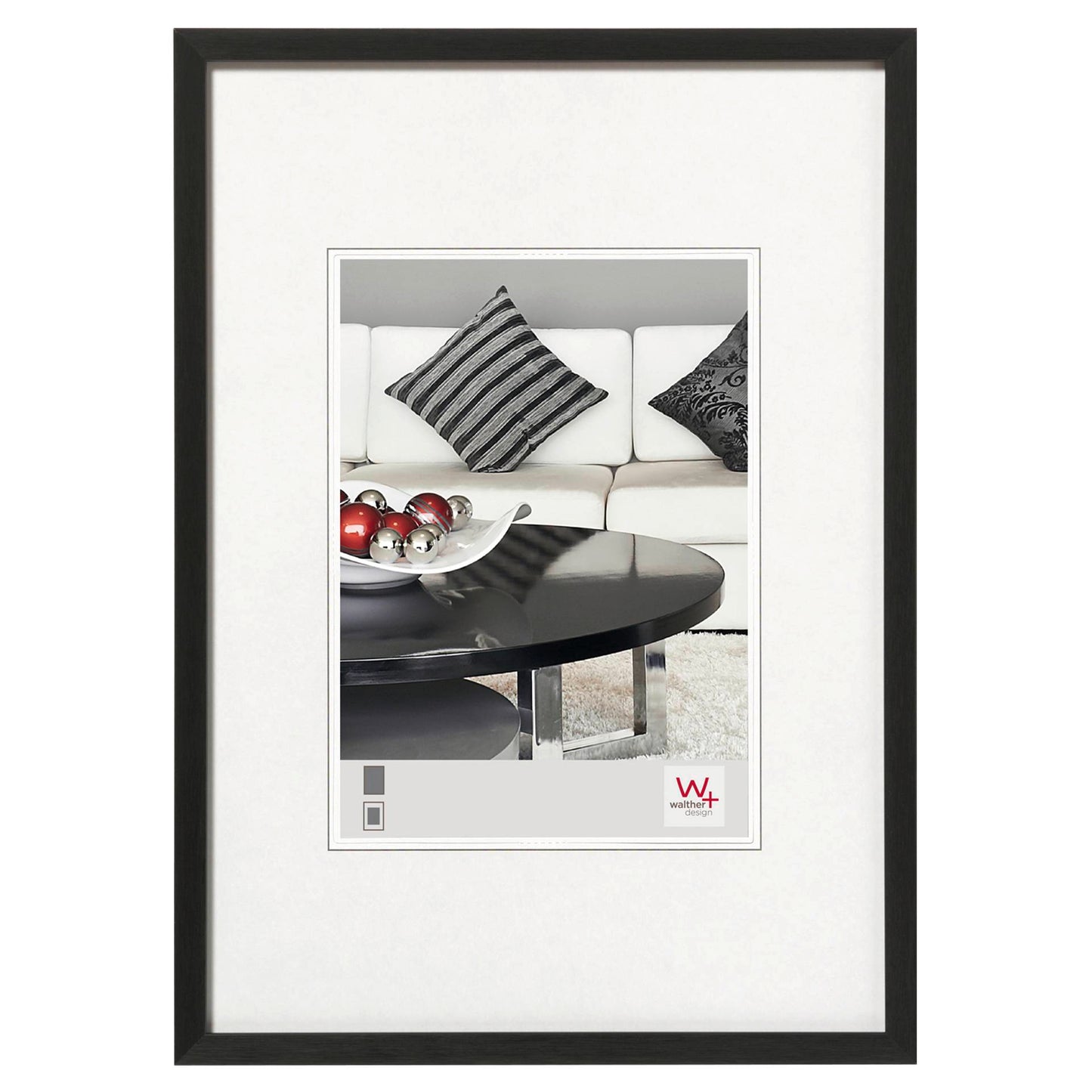 Walther Chair DIN A4     21x29,7 Aluminum black AJ130B