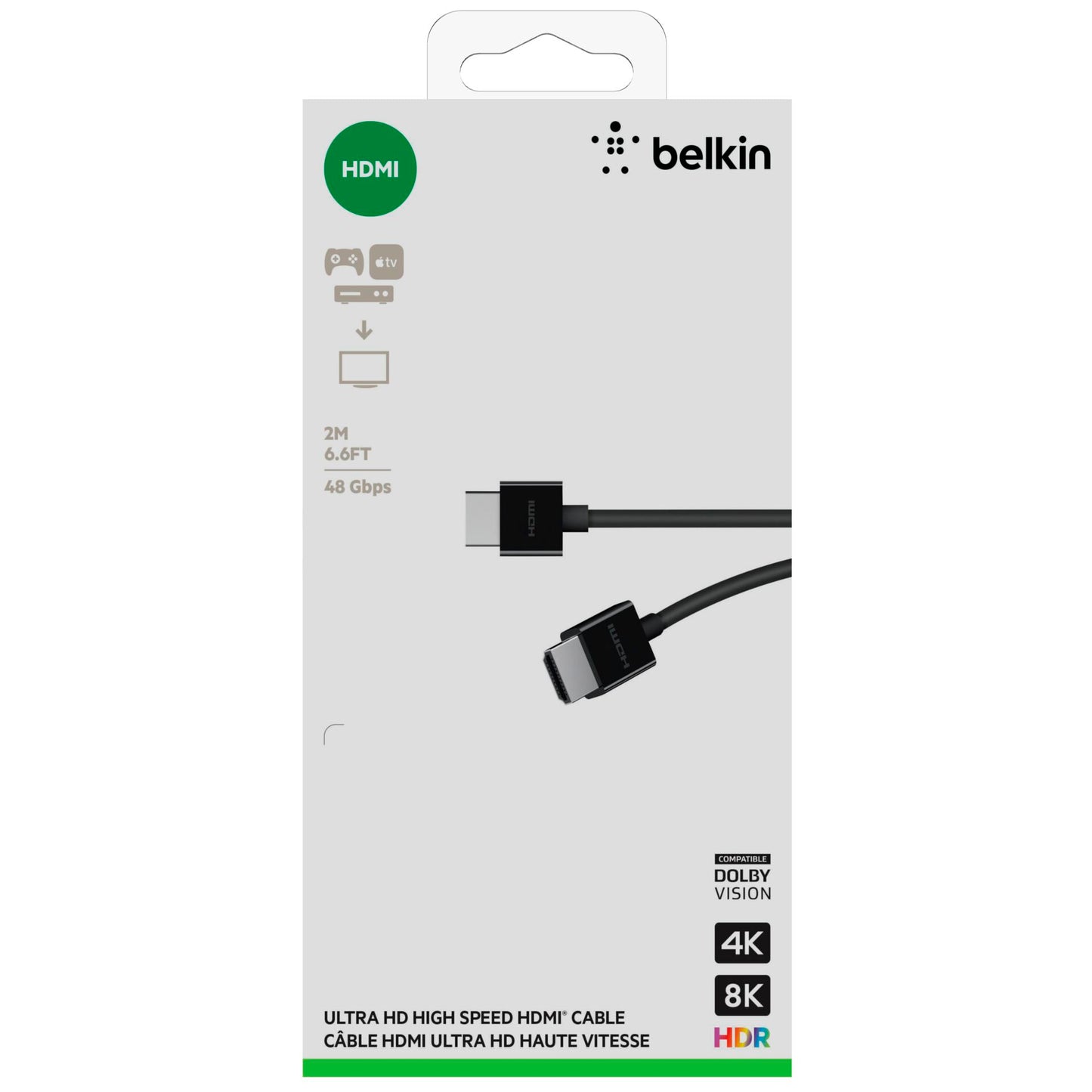 Belkin Ultra Highspeed HDMI Cab. 4K HDR, 2m,black AV10175bt2MBKV2