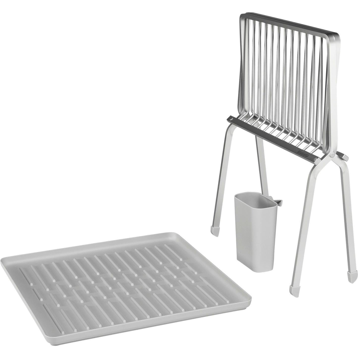 Brabantia Foldable Dish Drying Rack Small Light Grey