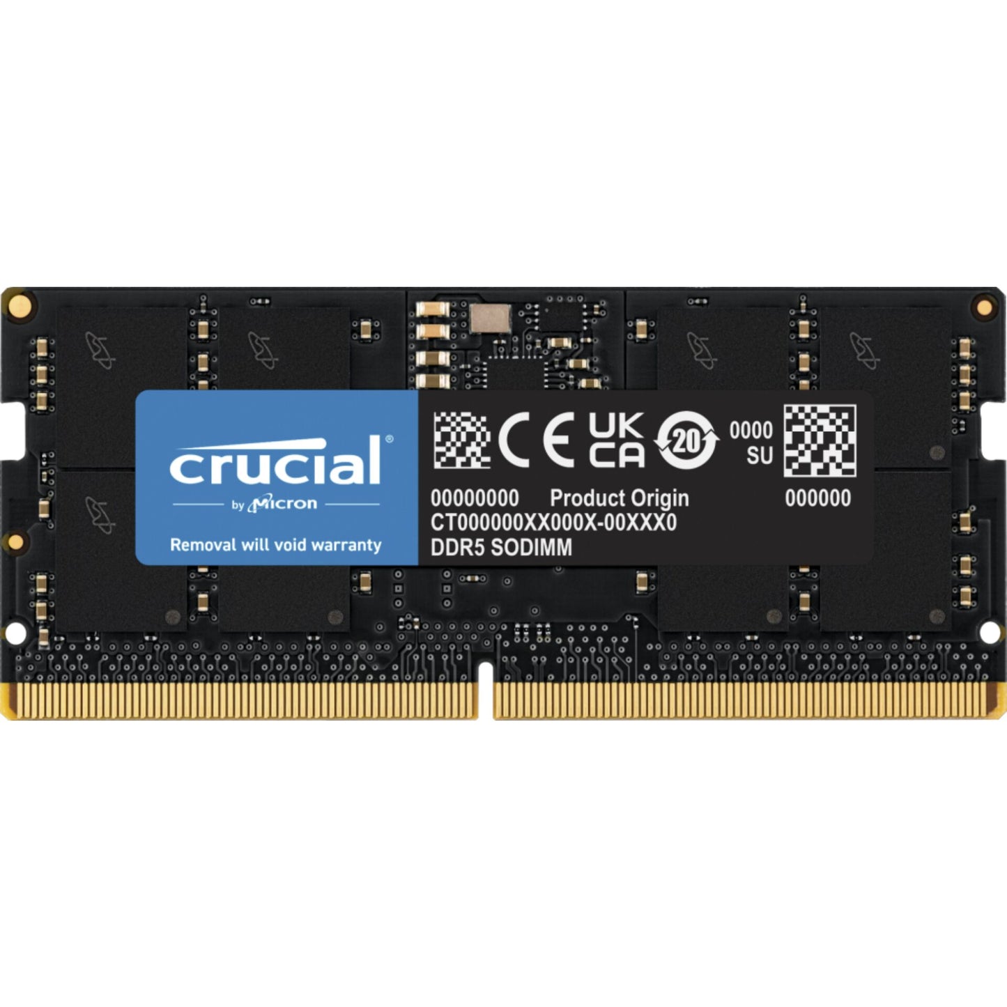 Crucial DDR5-4800 16GB SODIMM CL40 (16Gbit)