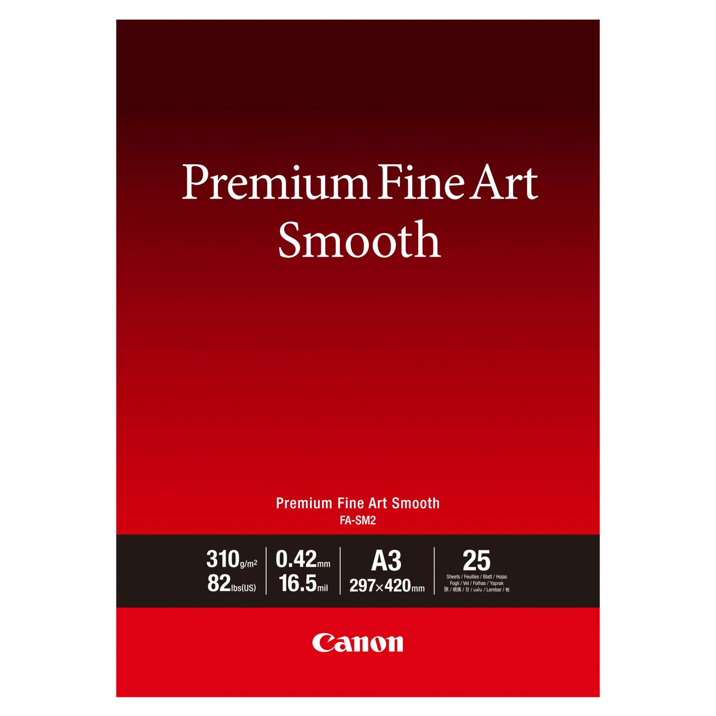 Canon FA-SM 2 Premium FineArt Smooth A 3, 25 Sheet, 310 g
