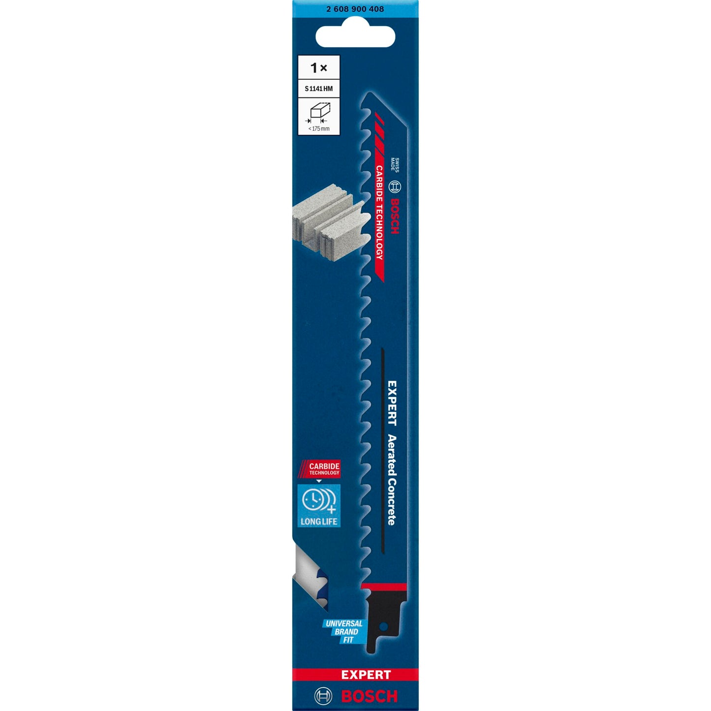 Bosch EXPERT saber saw blade S1141HM 1Stk Aerated Concrete