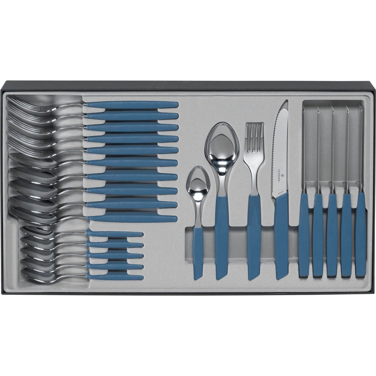 Victorinox Swiss Modern Cutlery Set 24 pcs. Blue