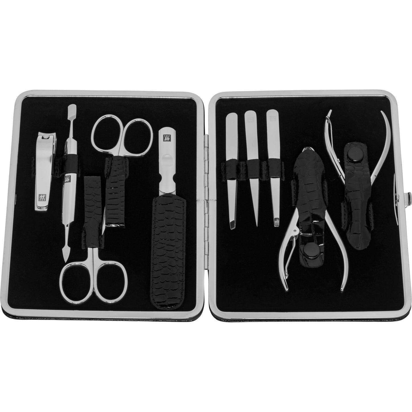 Zwilling CLASSIC leather frame case, croco black, 10 pcs.