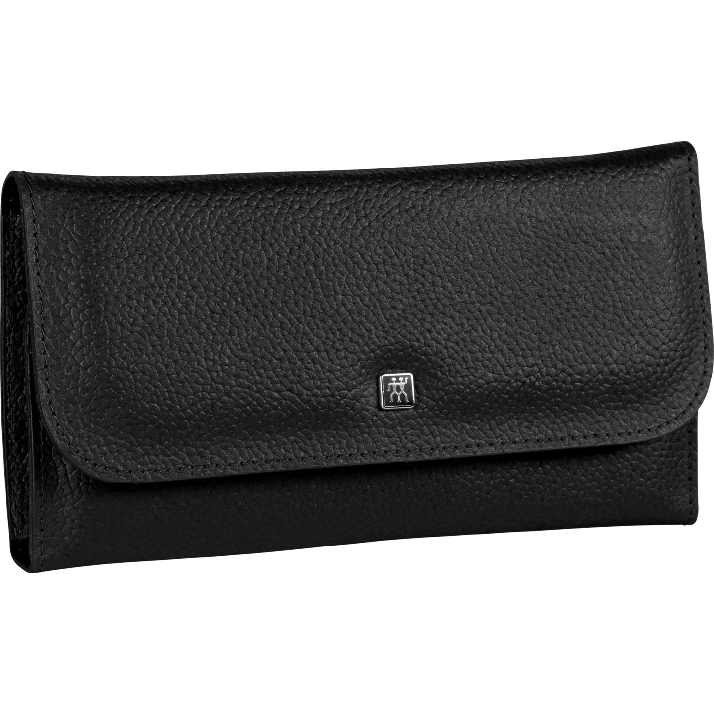 Zwilling CLASSIC snap fastener leather case, black, 5 pcs.