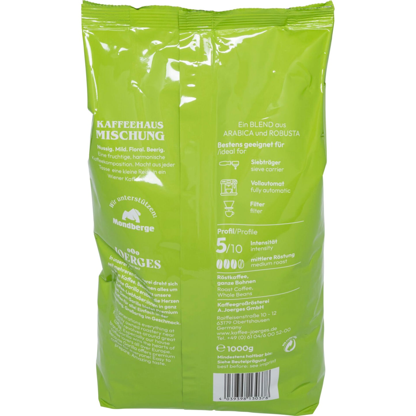 Joerges Gorilla Coffeehouse 1kg